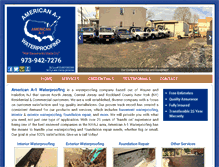 Tablet Screenshot of americana1waterproofing.com